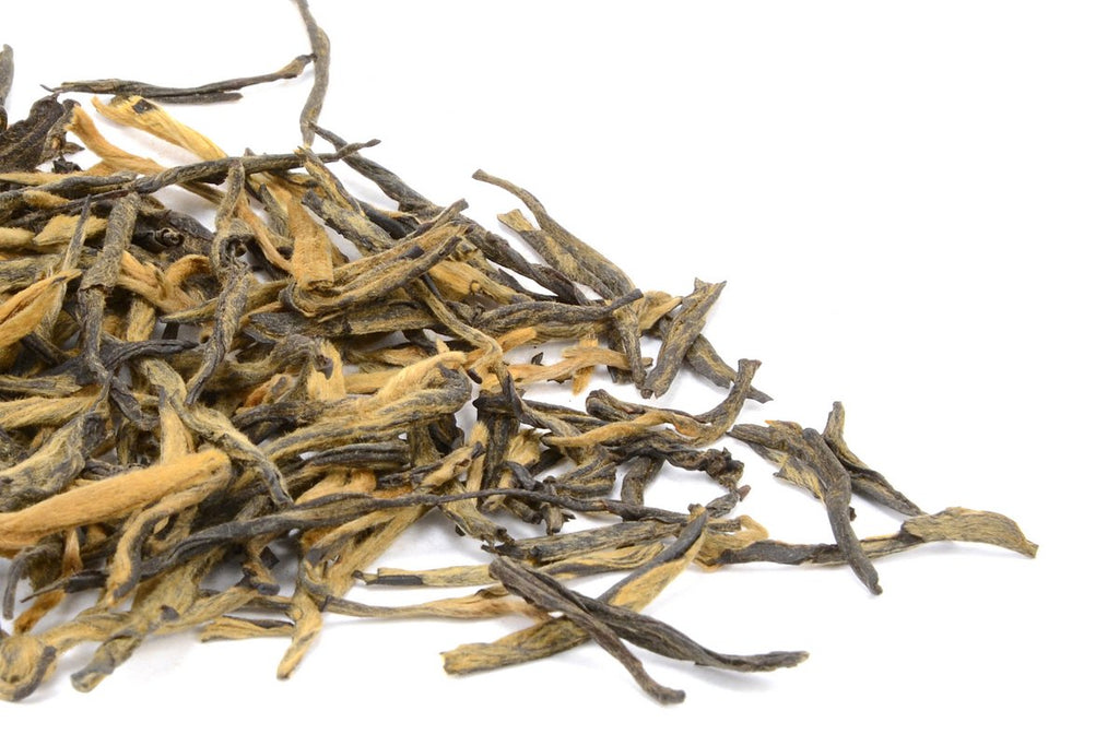 Premium Yunnan Dian Hong Pine Needles loose leaf black tea with golden buds