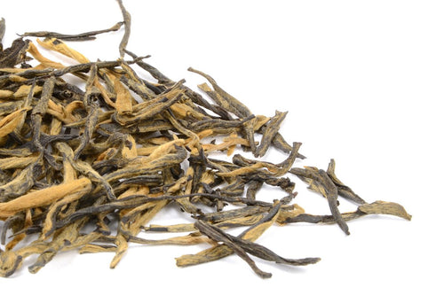 Premium Yunnan Dian Hong Pine Needles loose leaf black tea with golden buds
